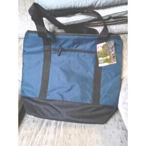 New Ozark Trail 50-Can Thermal Insulated Soft Sided Cooler Tote Bag - Blue
